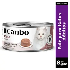 CANBO - Paté para Gato Adulto Pollo y Pavo 85 gr.