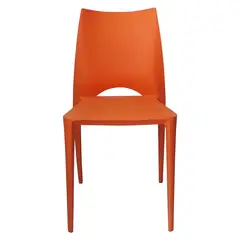 ARKIMUEBLES - Silla de polipropileno modelo Valerie naranja