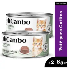 CANBO - Pack x2 Paté para Gatitos Pollo e Hígado 85 gr.