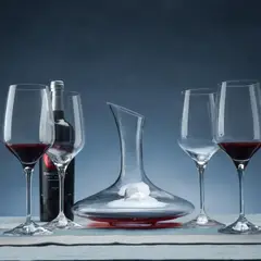 GENERICO - Set juego decantador de vino con 6 copas