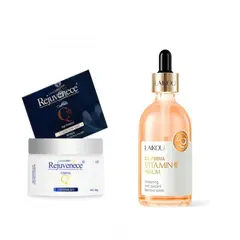 BIOAQUA - Crema Retinol y Coenzima y SERUM CALIFORNIA VITAMINA C LAIKOU