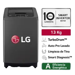 LG - Lavadora WT13BPBK 13Kg Smart Motion Negro