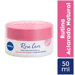 NIVEA - Crema Hidratante en Gel Rose Care con Agua de Rosas 50ML
