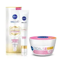 NIVEA - Crema Cuidado Tono Natural 50ML + Contorno de Ojos Luminous 15ML