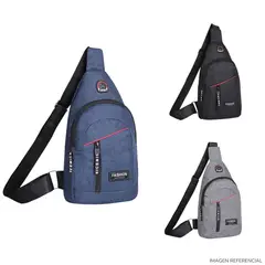 GENERICO - Mochila Morral Bandolera Riñonera Cruzado Juvenil Antirrobo Con USB