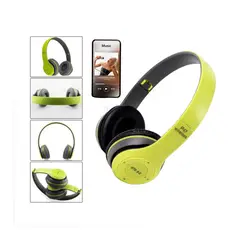 OEM - Auriculares Inalámbrico P47 con Bluetooth Verde