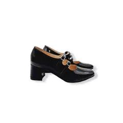 LB LIBBY CALZADOS Y ACCESORIOS - ZAPATOS MARY JANE NEGRO CHAROL