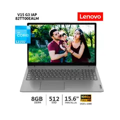 LENOVO - Laptop V15 G3 IAP i3-1215U 8Gb Ram 512Gb SSD 156” FHD Wind 82TT00EALM