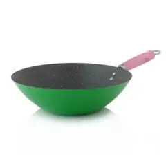 OSTER - Sartén Wok de Carbón Steel 30cm Verde