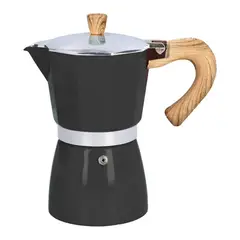 PENTHA - Cafetera Moka Italiana Espresso de 6 tazas - 300ml Negro