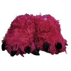 GENERICO - PANTUFLAS BABUCHAS GARRAS PELUDAS MAGENTA SUAVES Y LIVIANAS