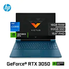 HP - Laptop Gamer Victus 156” FHD Intel I7-12650H 16GB 512GB SSD W11 RTX-3050 15-FA0007LA