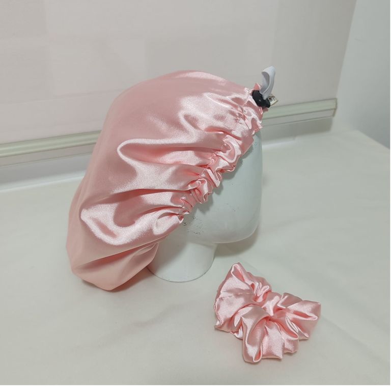 Gorro Antifrizz en Satín para Dormir - Color Rosa