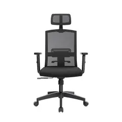 OFIDEAS - Silla Ergonomica Monk Negro Con Cabecero