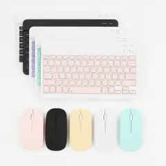 GENERICO - Combo Teclado + Mouse Inalámbricos Silenciosos para Trabajo y Estudio
