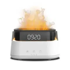 GENERICO - Difusor y Humificador Ultrasónico con reloj de 180 ml led 7 colores