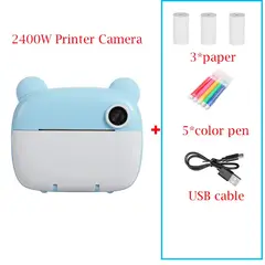 SOONPAM - Regalo Día del Niño Mini Cámara Imprimible M3 32G Azul