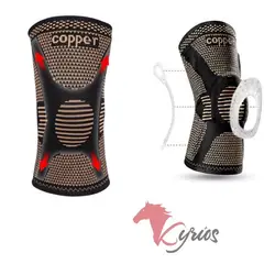 GENERICO - Rodillera de Gel con Hilo de Cobre Talla S