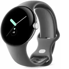 GOOGLE - Pixel Watch BluetoothWifi - Prata com correia de carvão