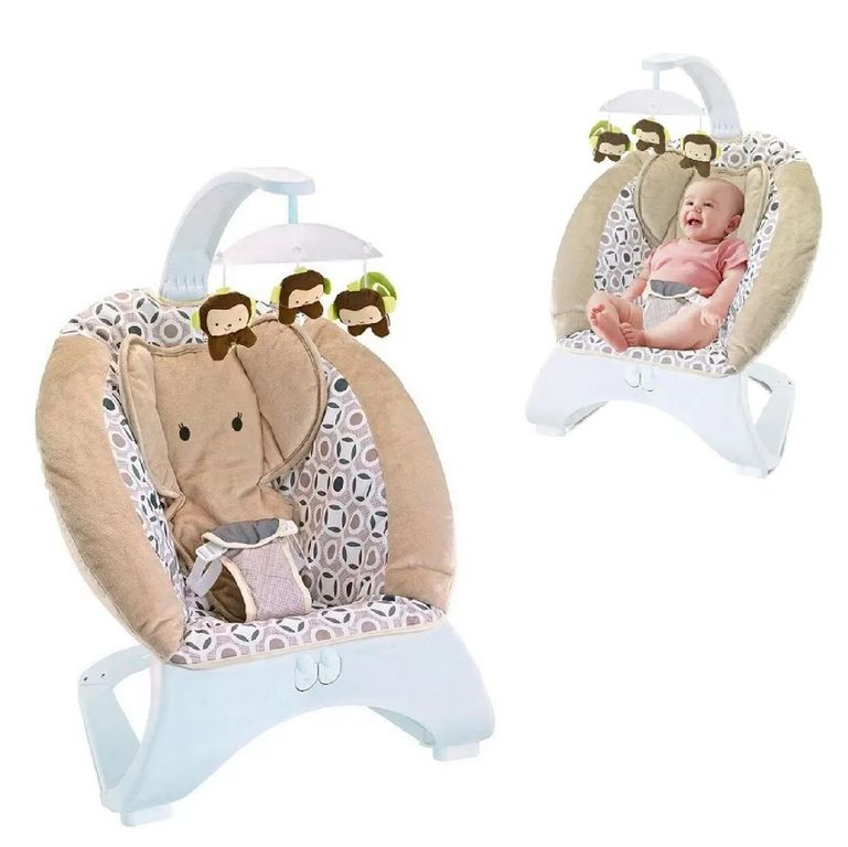 Mecedora para Bebes Musical y Vibrador -Elefante M