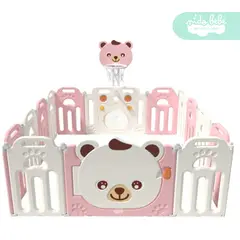 GENERICO - Corral plegable Cerco Plegable Osito de niña