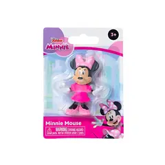 DISNEY - Junior Mini Figura Minnie Mouse Vestido Rosado