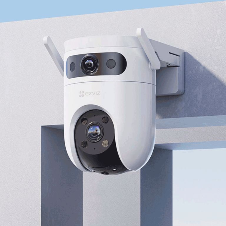CÁMARA DE SEGURIDAD EXTERIOR WIFI DOBLE LENTE H9C 2K 3MP