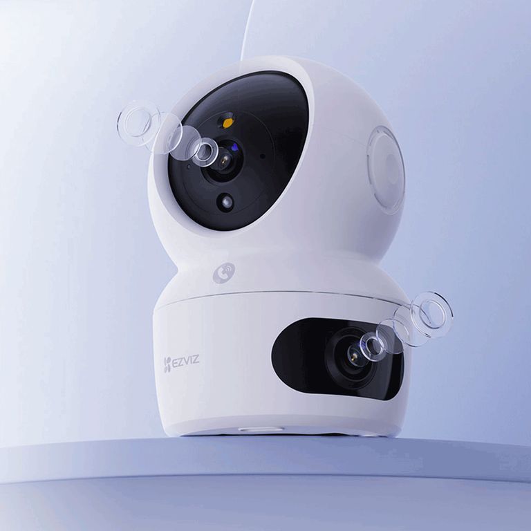 CÁMARA DE SEGURIDAD INTERIOR WIFI DOBLE LENTE H7C
