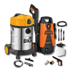 TRUPER - Hidrolavadora 1500 Psi + Aspiradora 30 Litros ingco