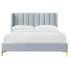 GENERICO - Cama Clouds 2 Plazas - Baby Blue
