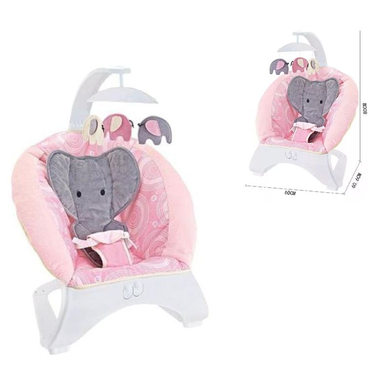 Mecedora para Bebes Musical y Vibrador -Elefante R