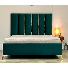 GENERICO - Cama Montreal 2 Plazas - Verde Oscuro