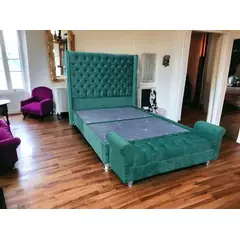 GENERICO - Cama Royal Queen c Banqueta - Verde