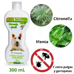 VETLINEX - SHAMPOO CONTRA PULGAS Y GARRAPATAS ECOL X 300 ML