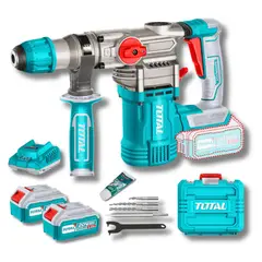 TOTAL TOOLS - Rotomartillo SDS Plus 4.5 Joules + 2 baterias 4ah Total