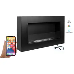 BIOCALOR - Chimenea Ecológica Smart Colgante Negra 80x45cm