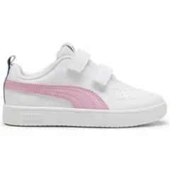 PUMA - Zapatilla Rickie V PS 391327 28 Blanco para Niñas.-