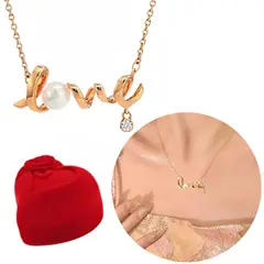 NO LOGO - Collar De Dama Love Regalo Dia Especial Novia Pareja