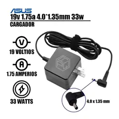 GENERICO - CARGADOR COMPATIBLE ASUS 19V 1.75A - 4.0 x 1.35mm 33W RETRACTIL