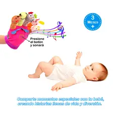 BABY - Guante Musical de Títeres para Bebés - Rosado