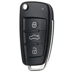 GENERICO - SKSTORE Carcasa Llave Flip 03 Botones para Audi