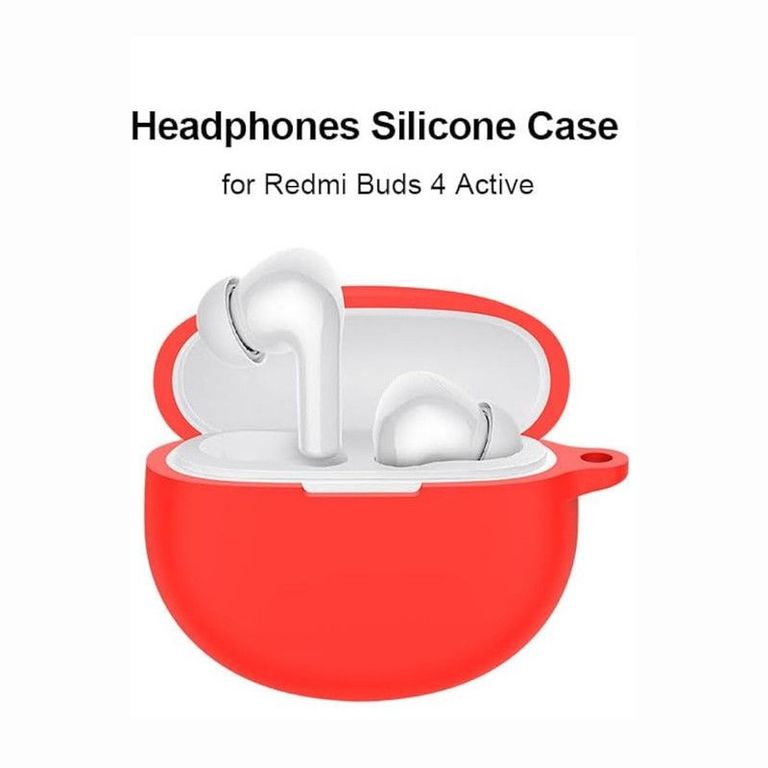 Funda o Cover de Silicona Para Xiaomi Buds 4 Active - Rojo