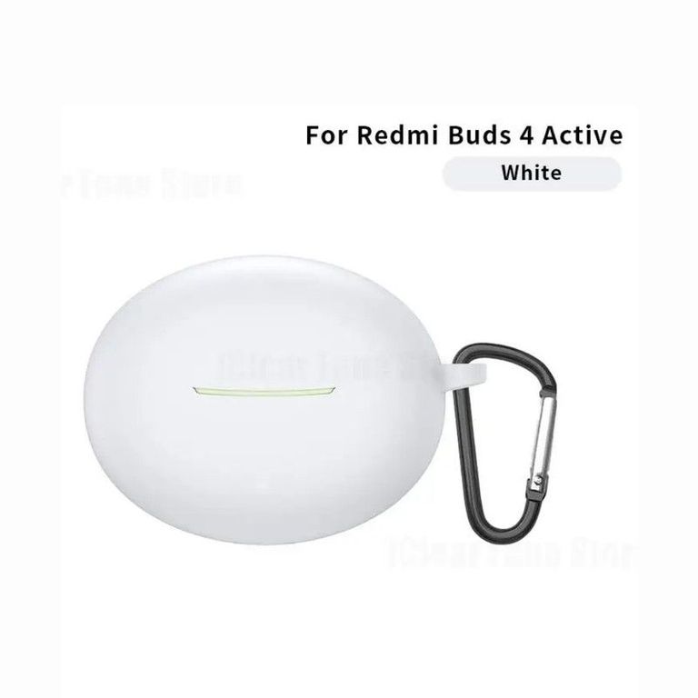 Funda o Cover de Silicona Para Xiaomi Buds 4 Active - Blanco