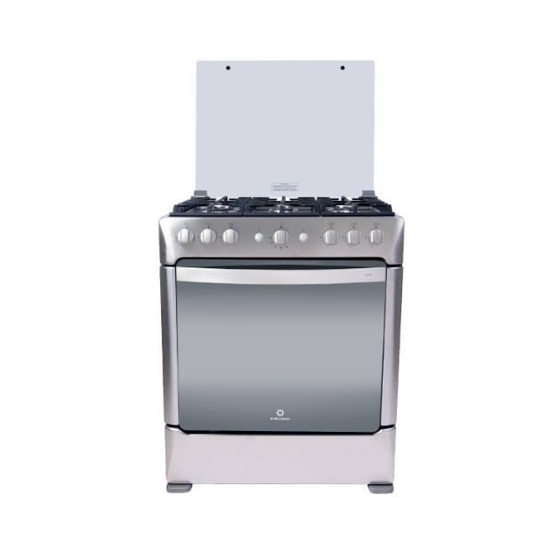COCINA DE PIE A GAS 6 HORNILLAS ACERO INOX - PARMA ZAFIRO