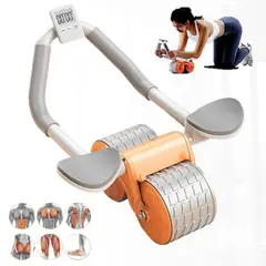 GENERICO - Rueda o rodillo abdominal de rebote automático