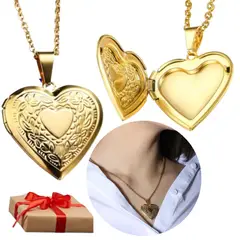 NO LOGO - Collar Relicario Corazon Portafoto