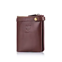 BULLCAPTAIN - - Billetera de Cuero 058-V-CF Café