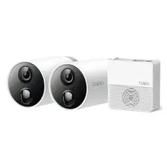 TP LINK - Kit de 2 càmaras bateria full hd para exteriores de lente fijo TapoC400S2 Tplink