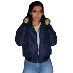 GENERICO - Casaca Bomber Jacket para Mujer - Azul