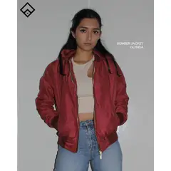 GENERICO - Casaca Bomber Jacket para Mujer